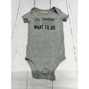 Okie Dokie Grey One Piece 6M